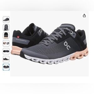 ON Women's Cloud X Running Black and Gray Athletic Shoes Size 9